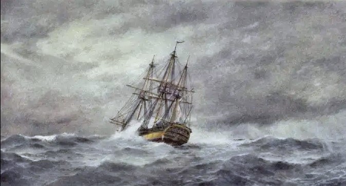 Ship Finland in Storm, by Jakob Hägg